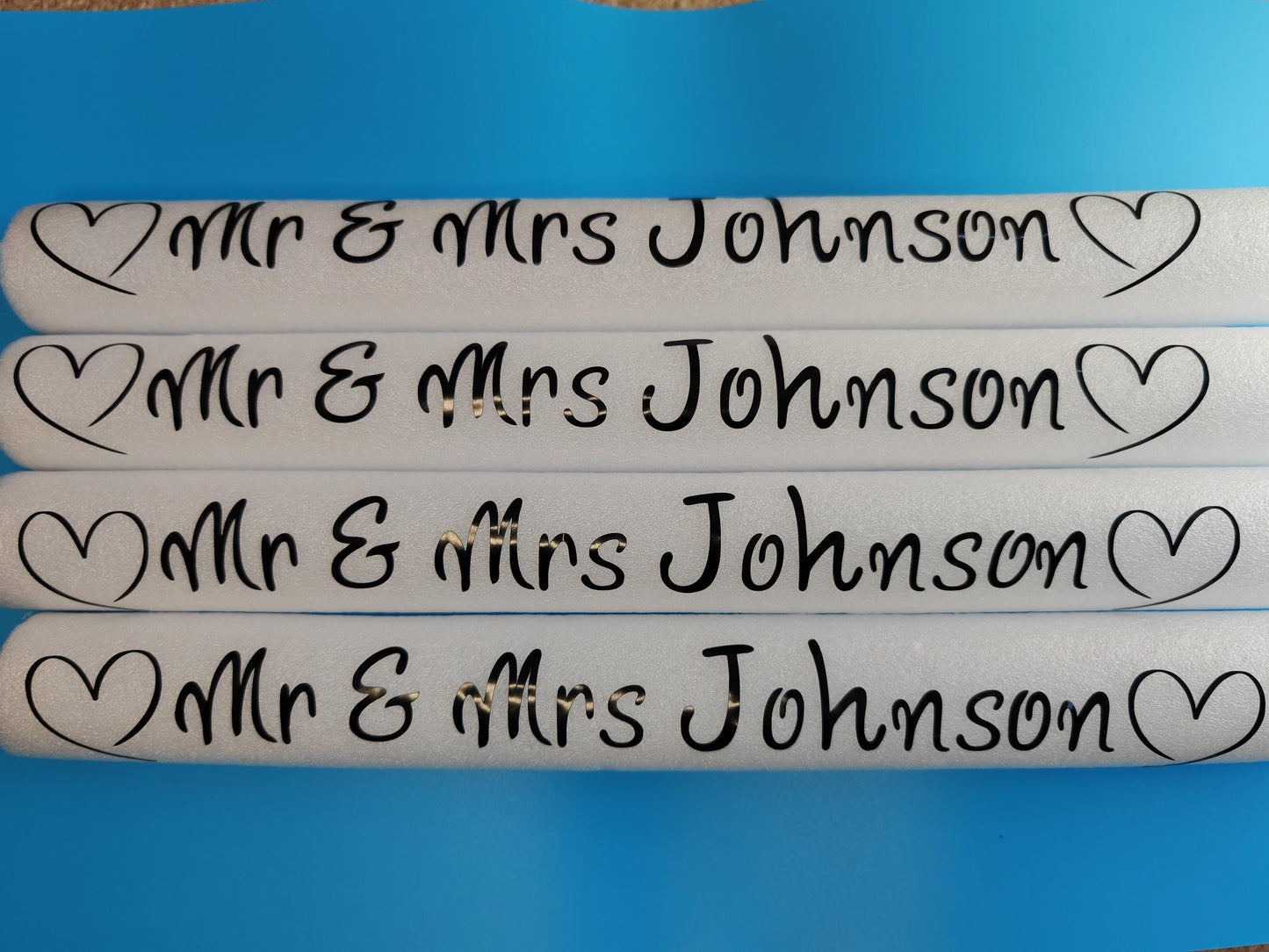 Personalised light up foam sticks - Perfect for Weddings