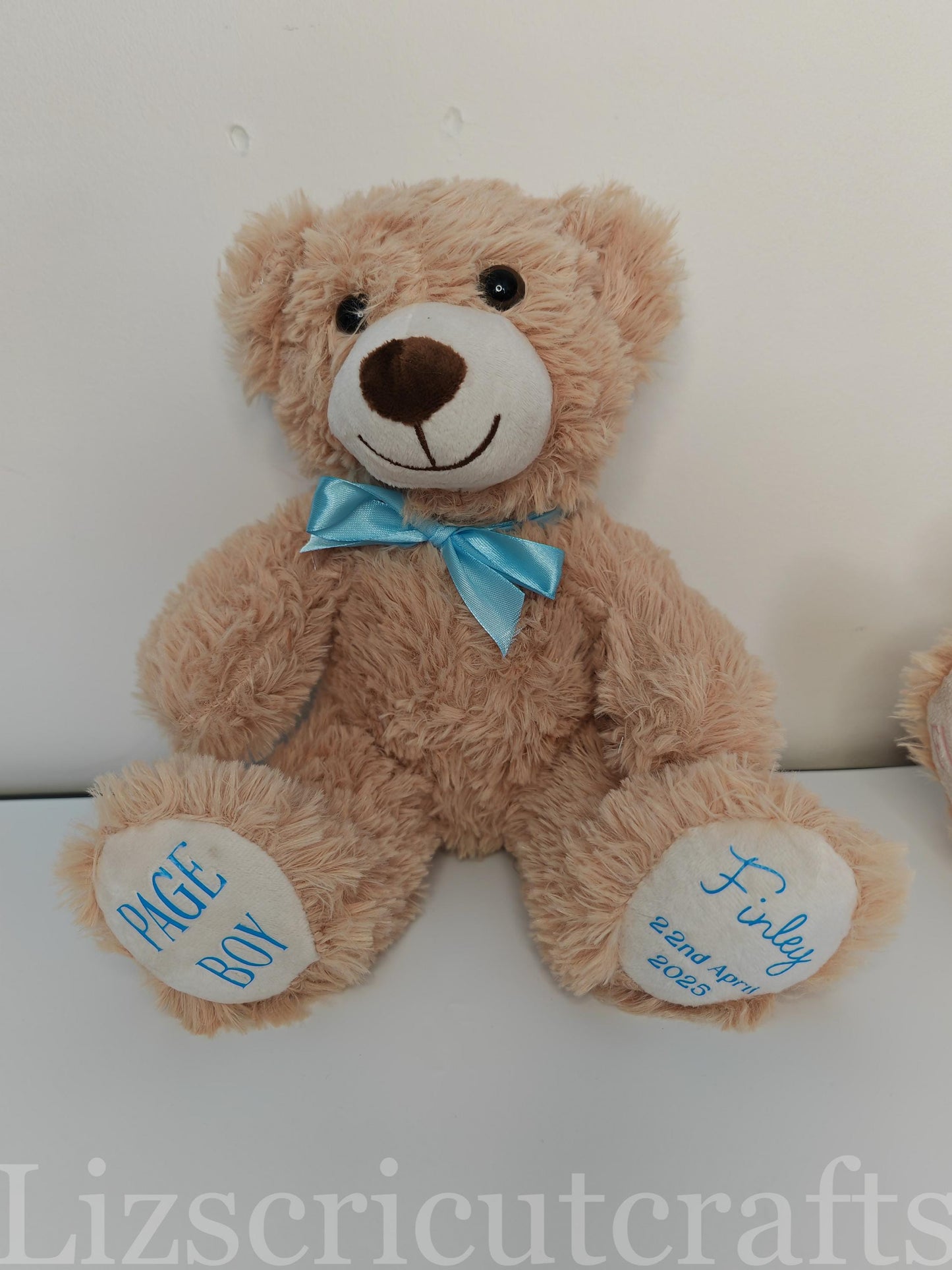 Page Boy / Flower girl gift, Brown bear wedding gift, Children's wedding gift.