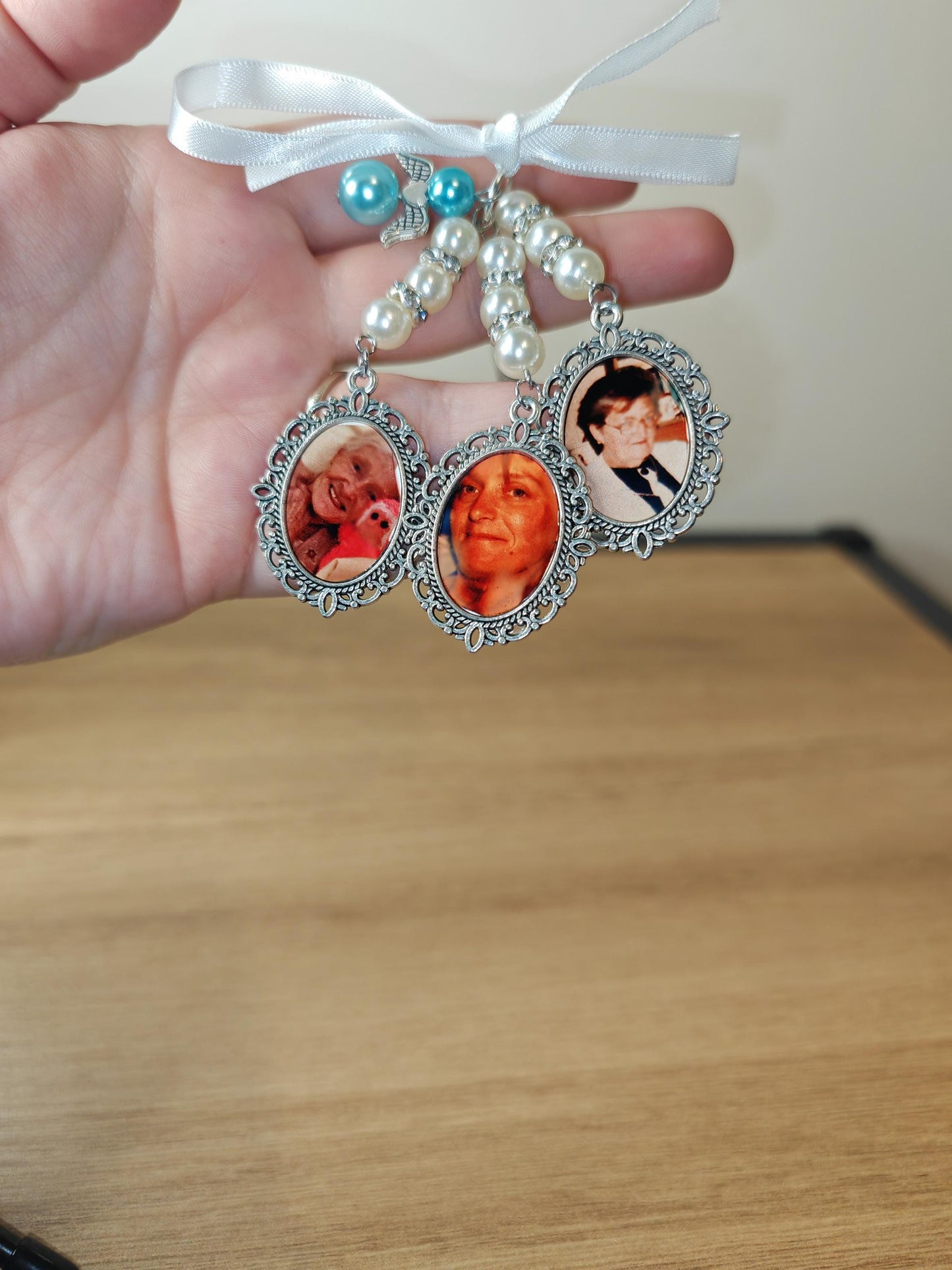 Wedding Bouquet memorial photo charm