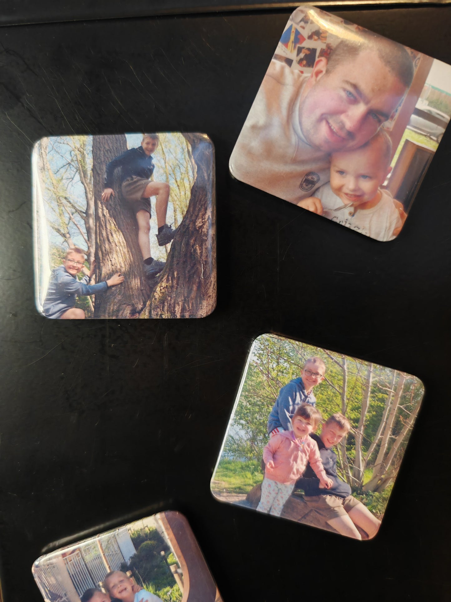 Personalised 5x5cm photo Magnets - Photo Gifts - Family photos - Memory Magnets
