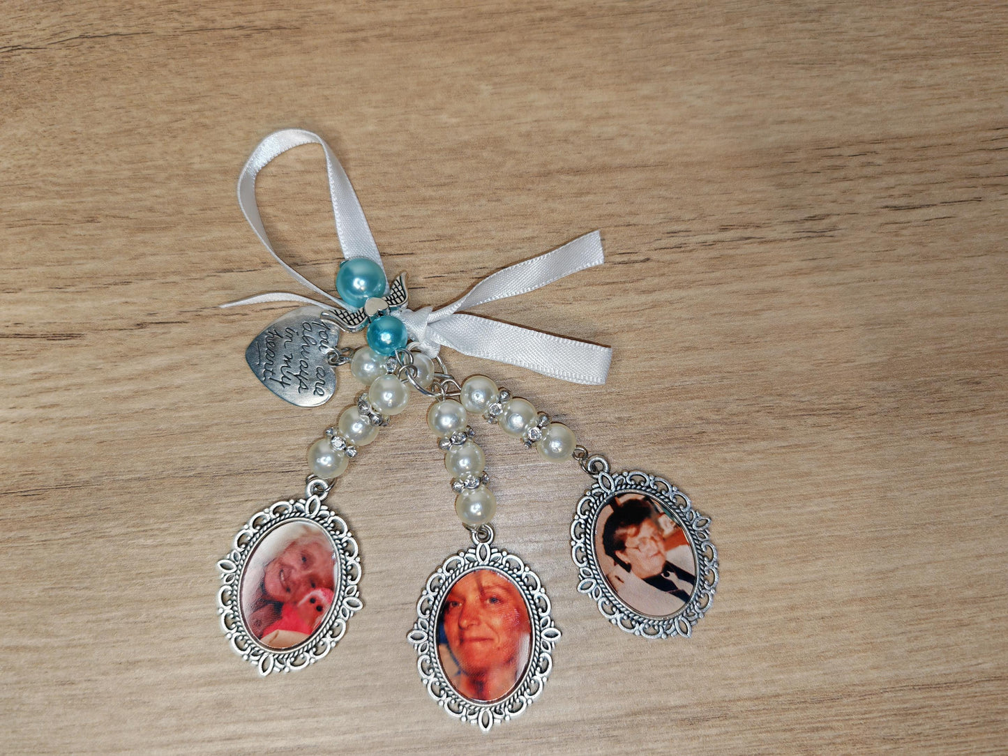 Wedding Bouquet memorial photo charm