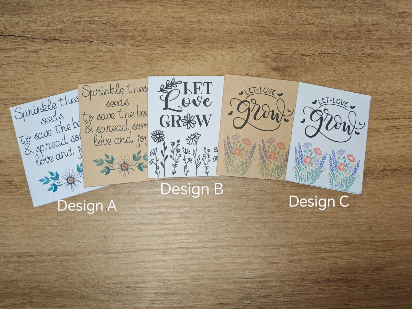 Seed packets - Wedding Favour - wildflower