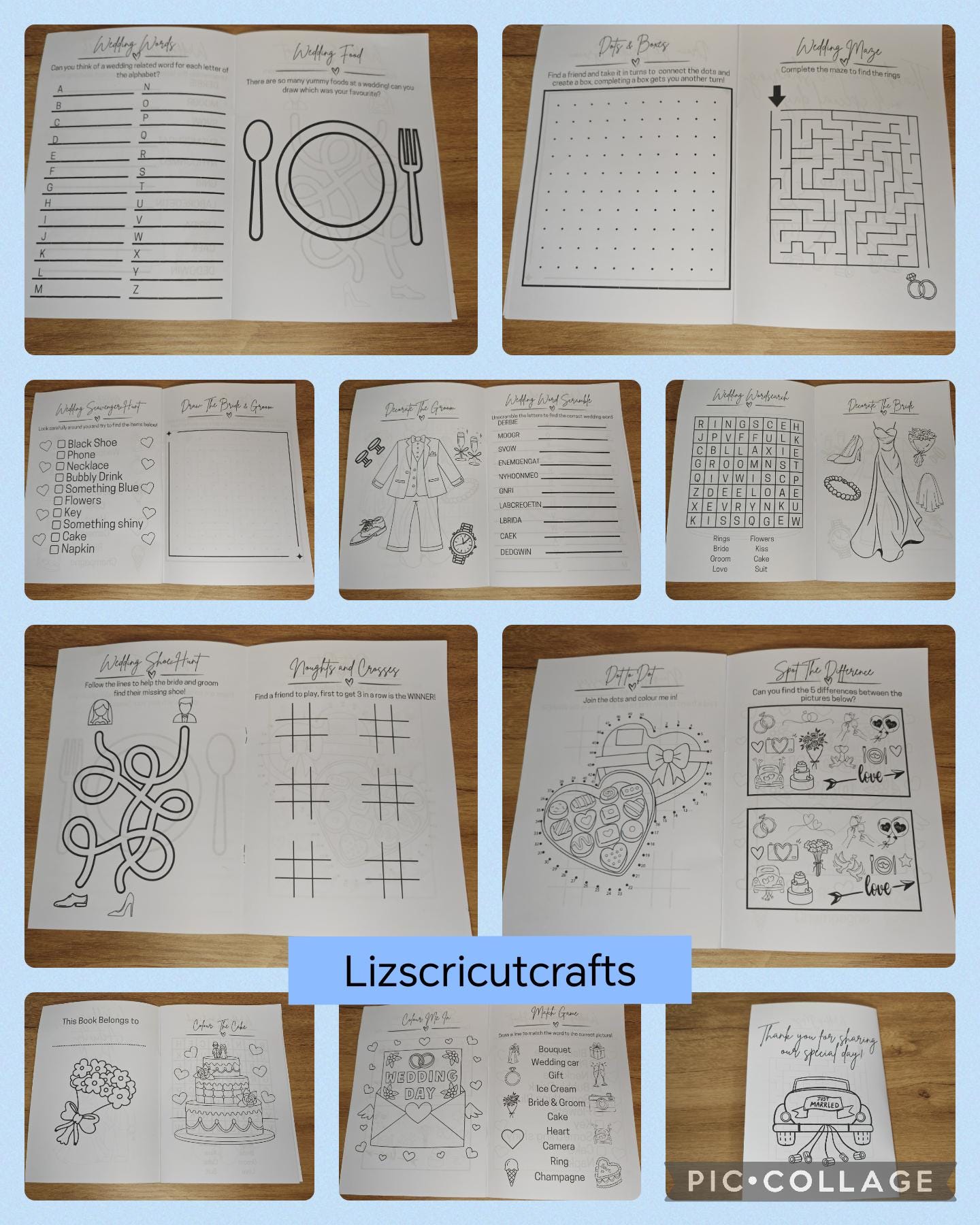 Children's Wedding Activity packs