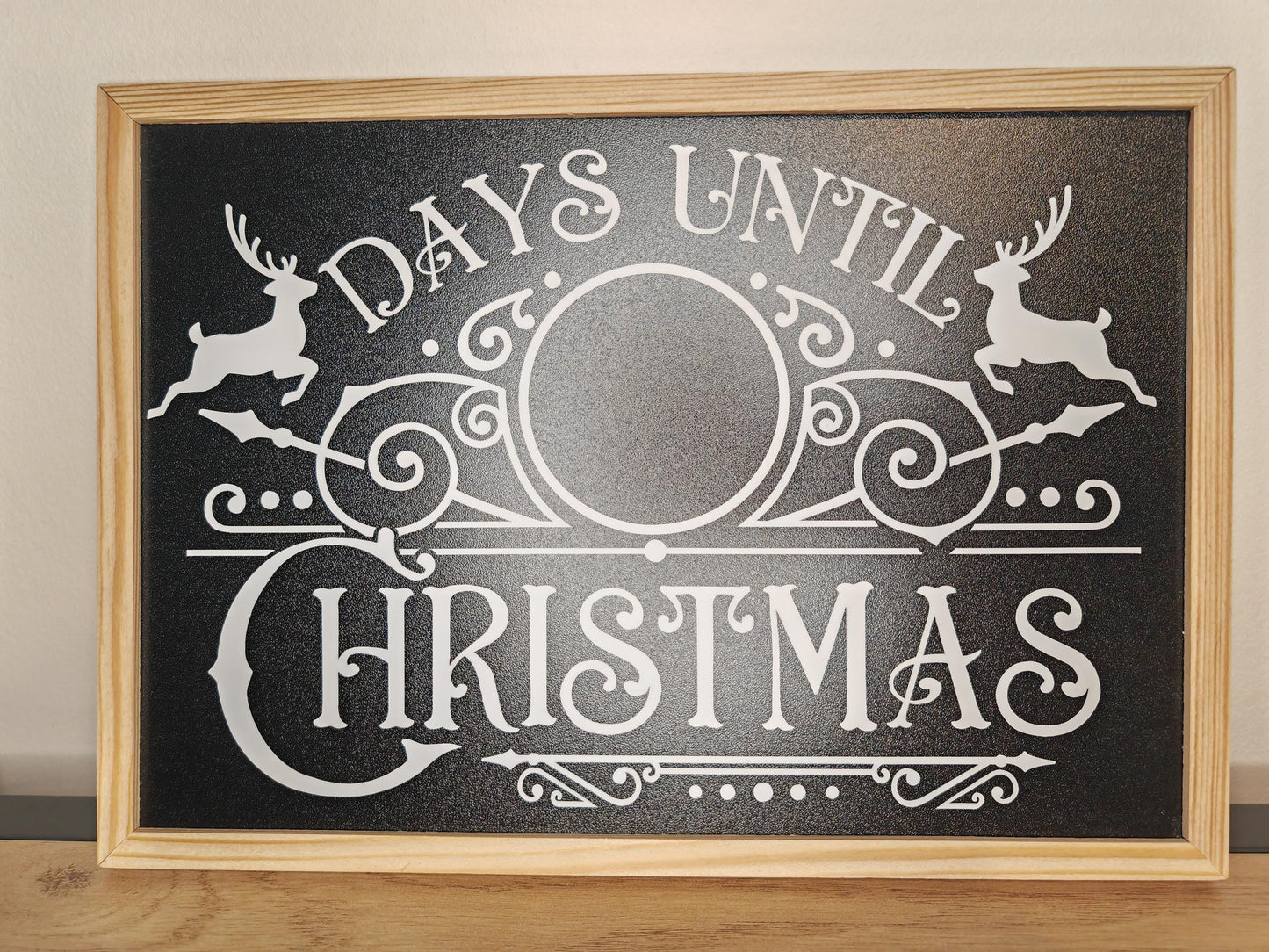 Christmas countdown chalkboard