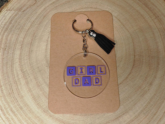 Novelty Keyrings - Girl Dad
