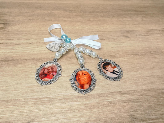 Wedding Bouquet memorial photo charm