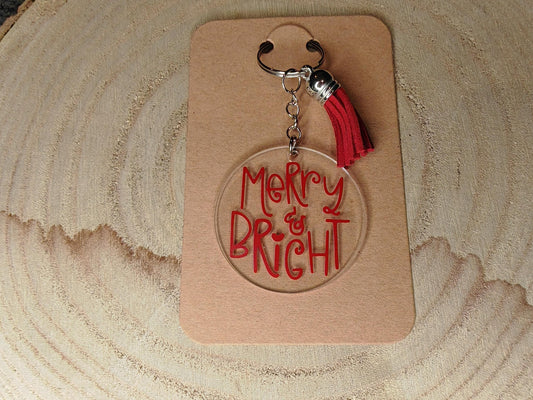 Novelty Keyrings - Merry and Bright