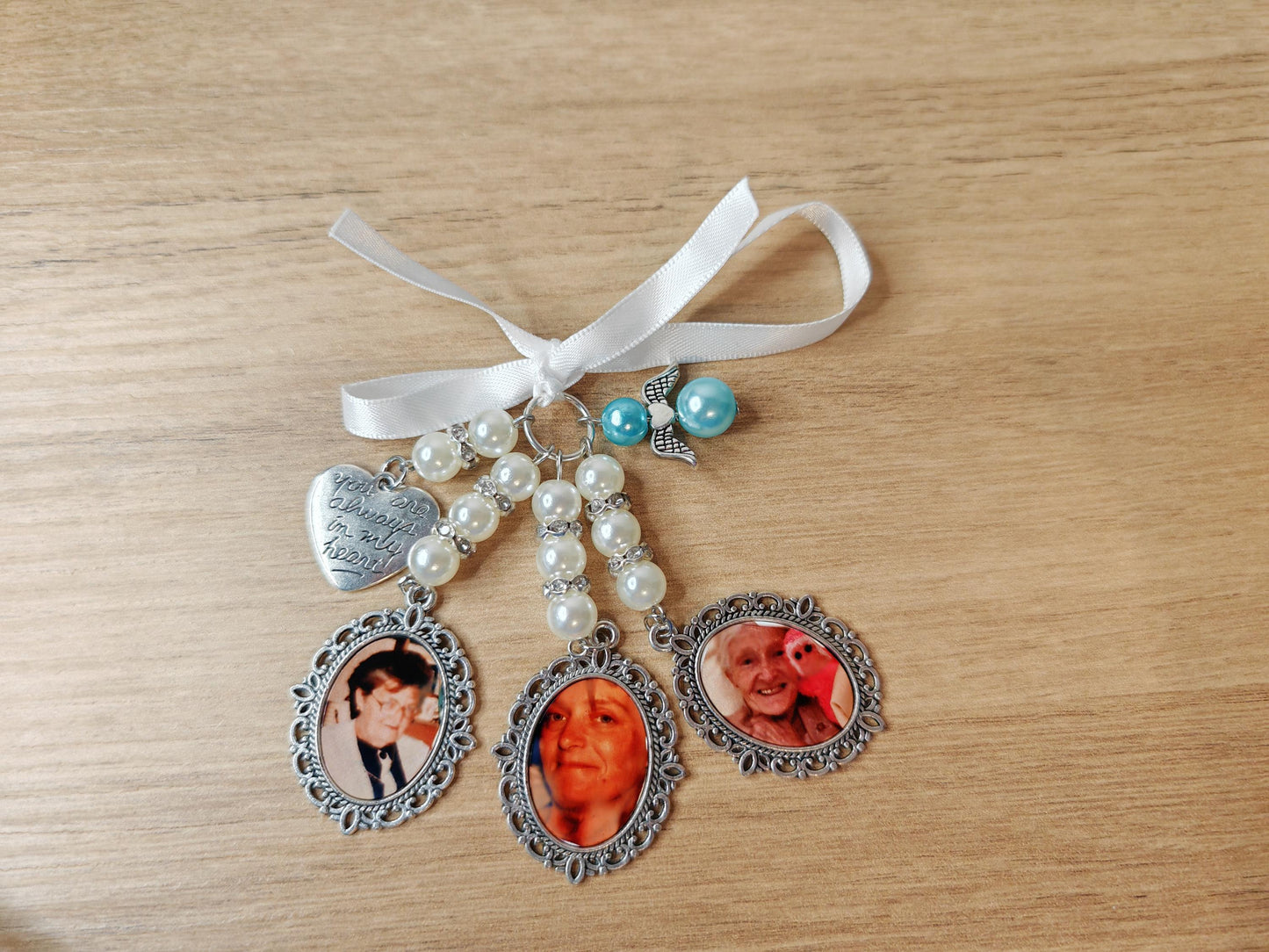 Wedding Bouquet memorial photo charm