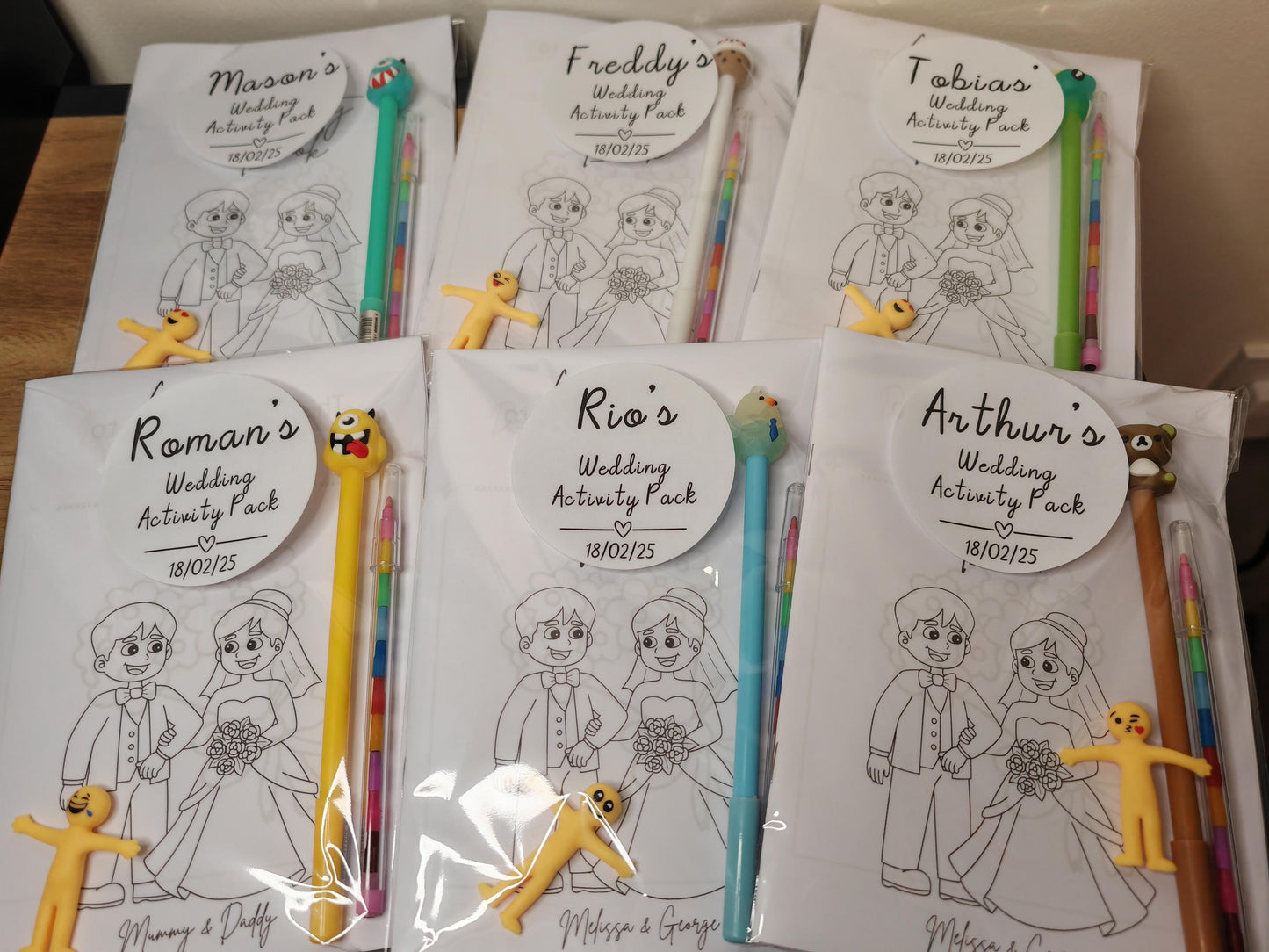 Children's Wedding Activity packs