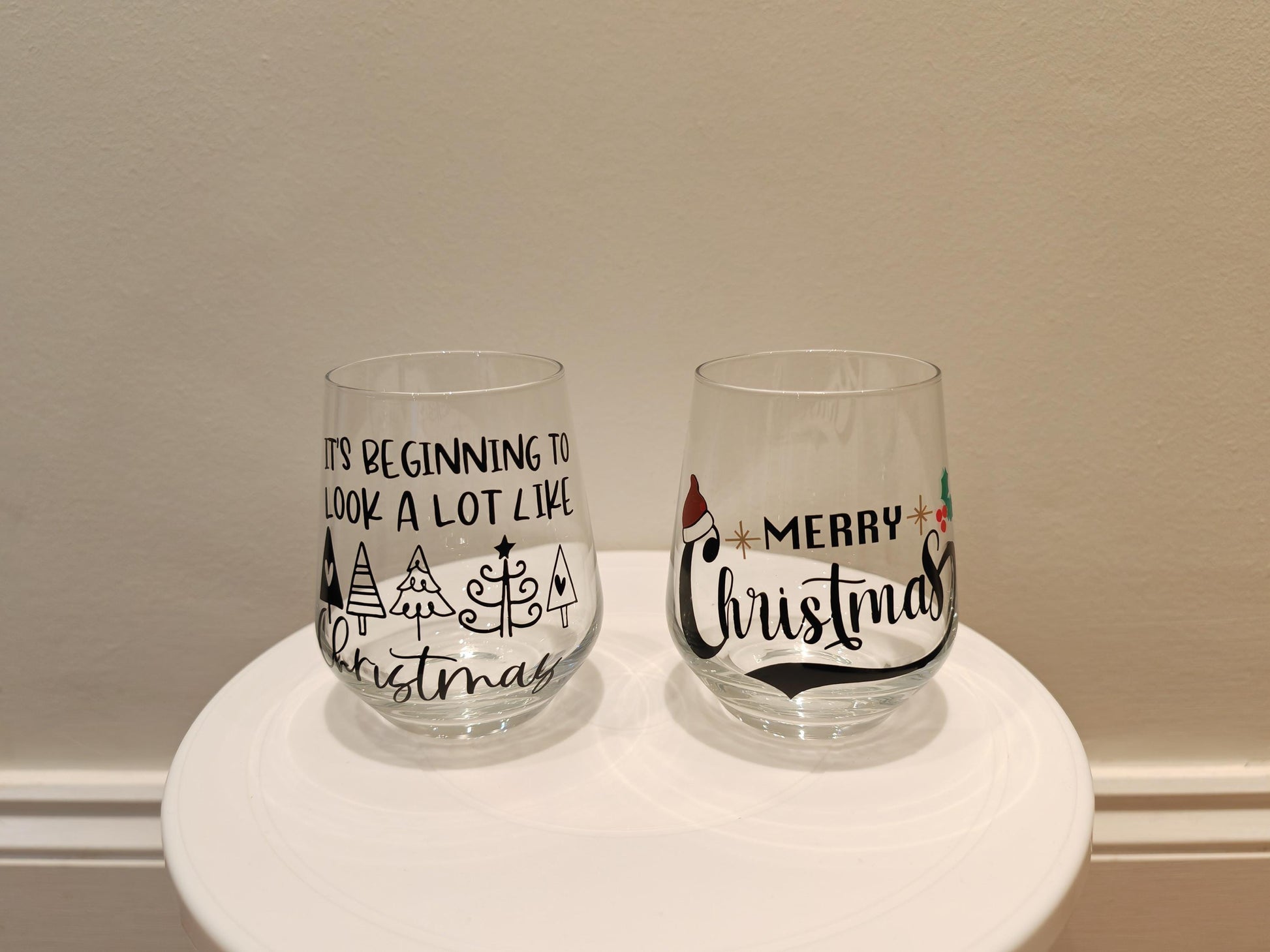 Custom Christmas Glasses - Personalised