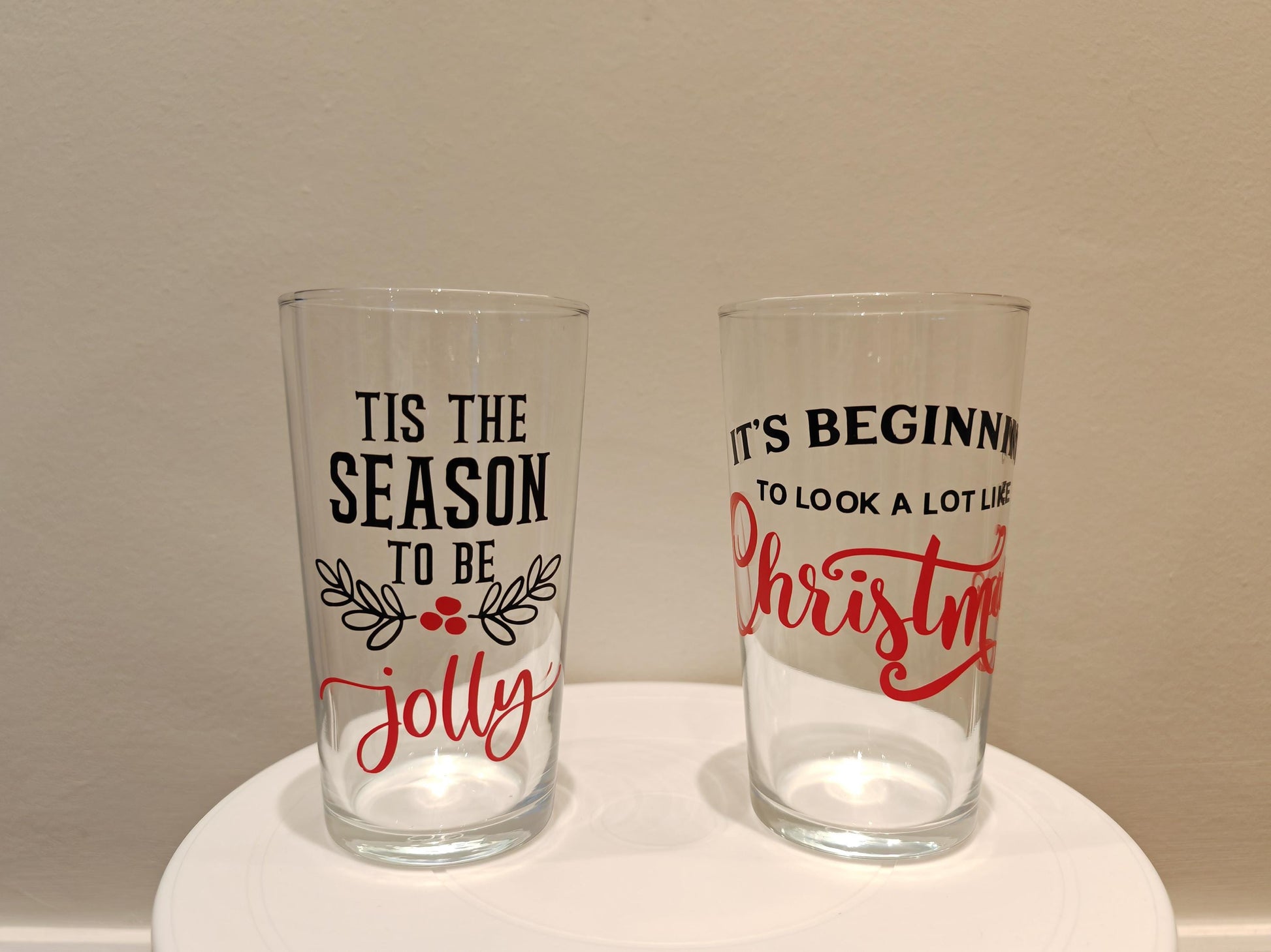 Custom Christmas Glasses - Personalised