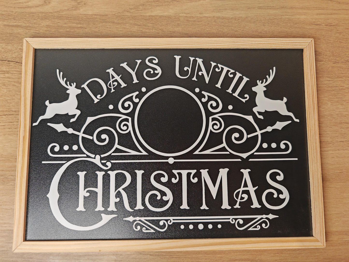 Christmas countdown chalkboard