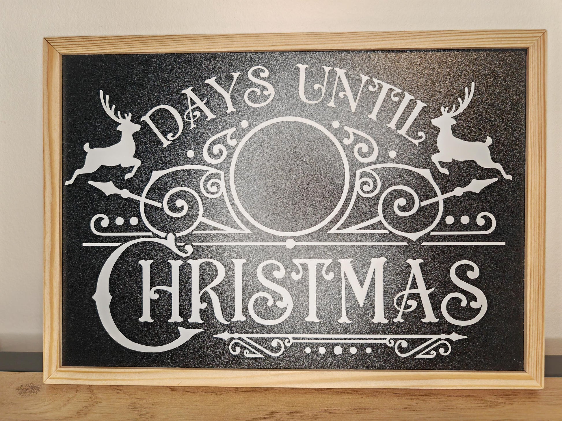 Christmas countdown chalkboard