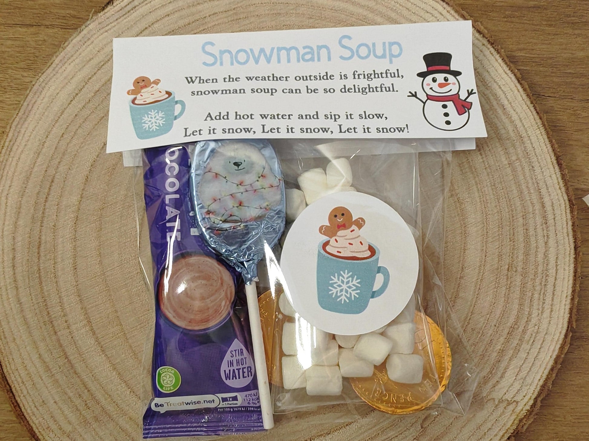 Snowman Soup - Hot chocolate gift, christmas eve box, gifts for kids