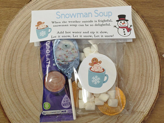 Snowman Soup - Hot chocolate gift, christmas eve box, gifts for kids