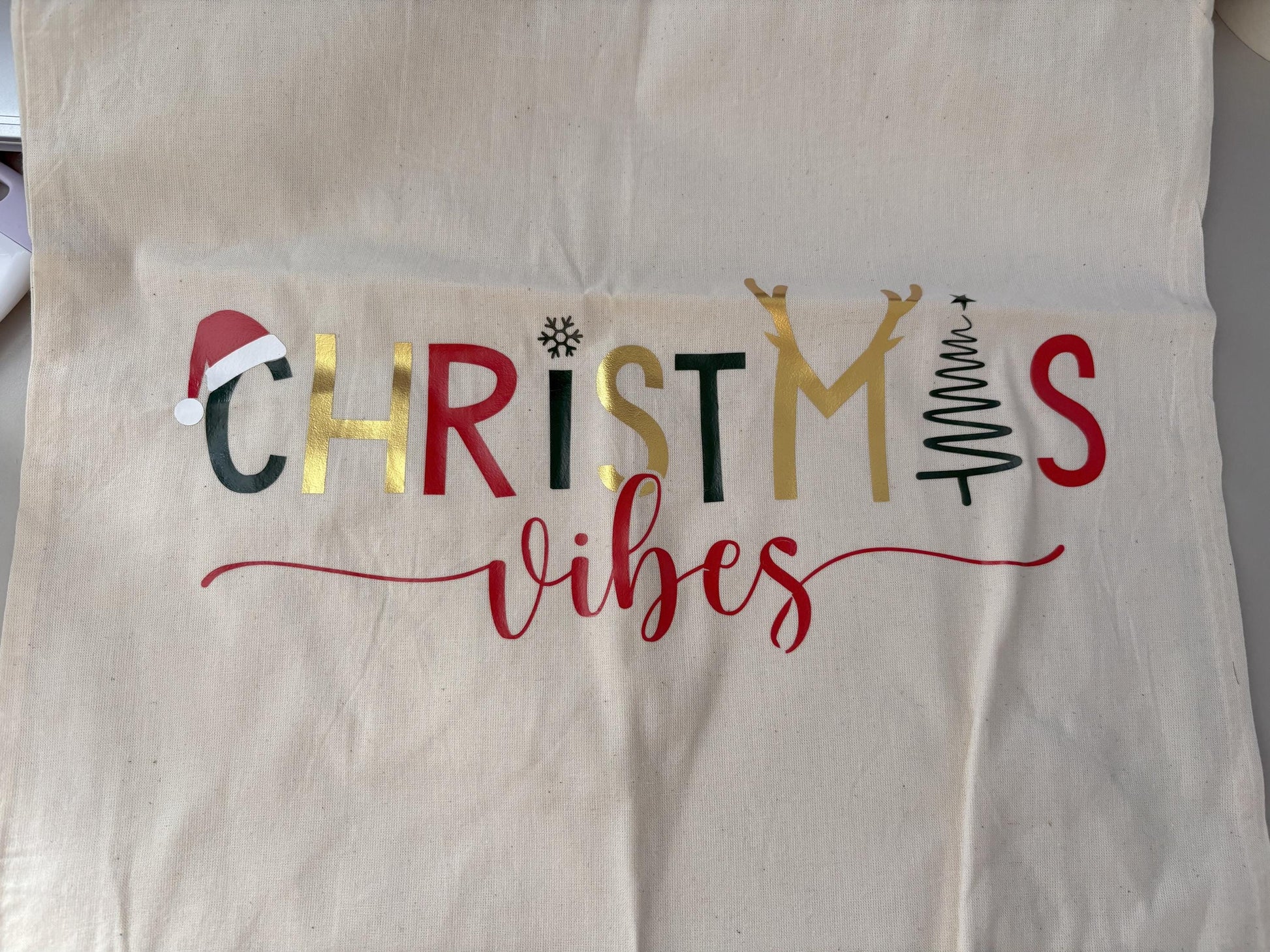 Christmas Themed Tote Bag