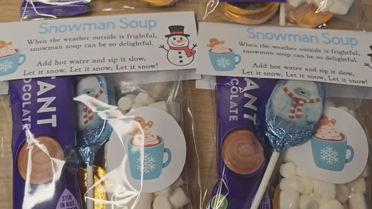 Snowman Soup - Hot chocolate gift, christmas eve box, gifts for kids