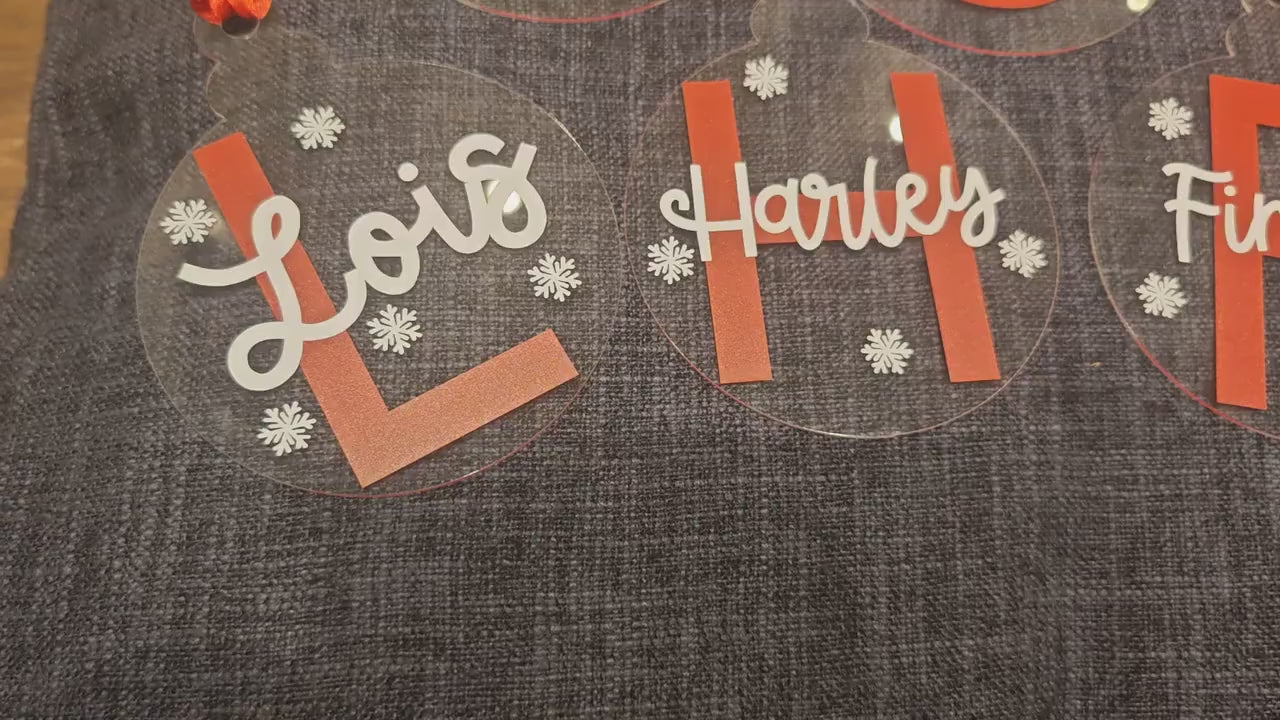 Personalised Christmas Baubles
