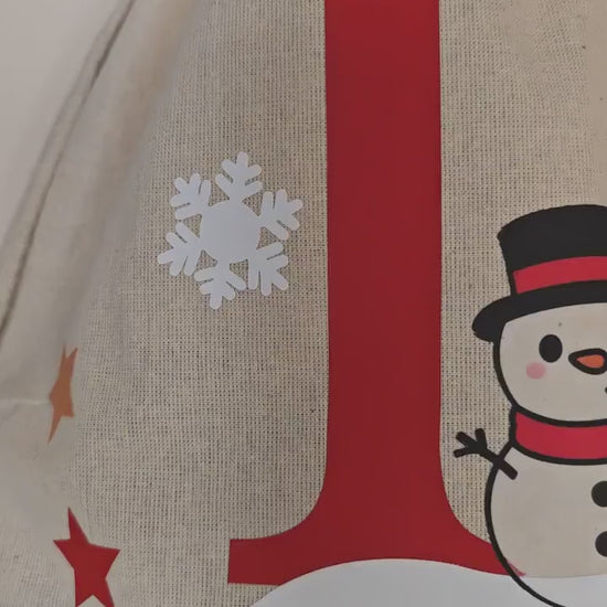 Personalised Christmas sack - christmas stocking, gift bag, christmas eve bag